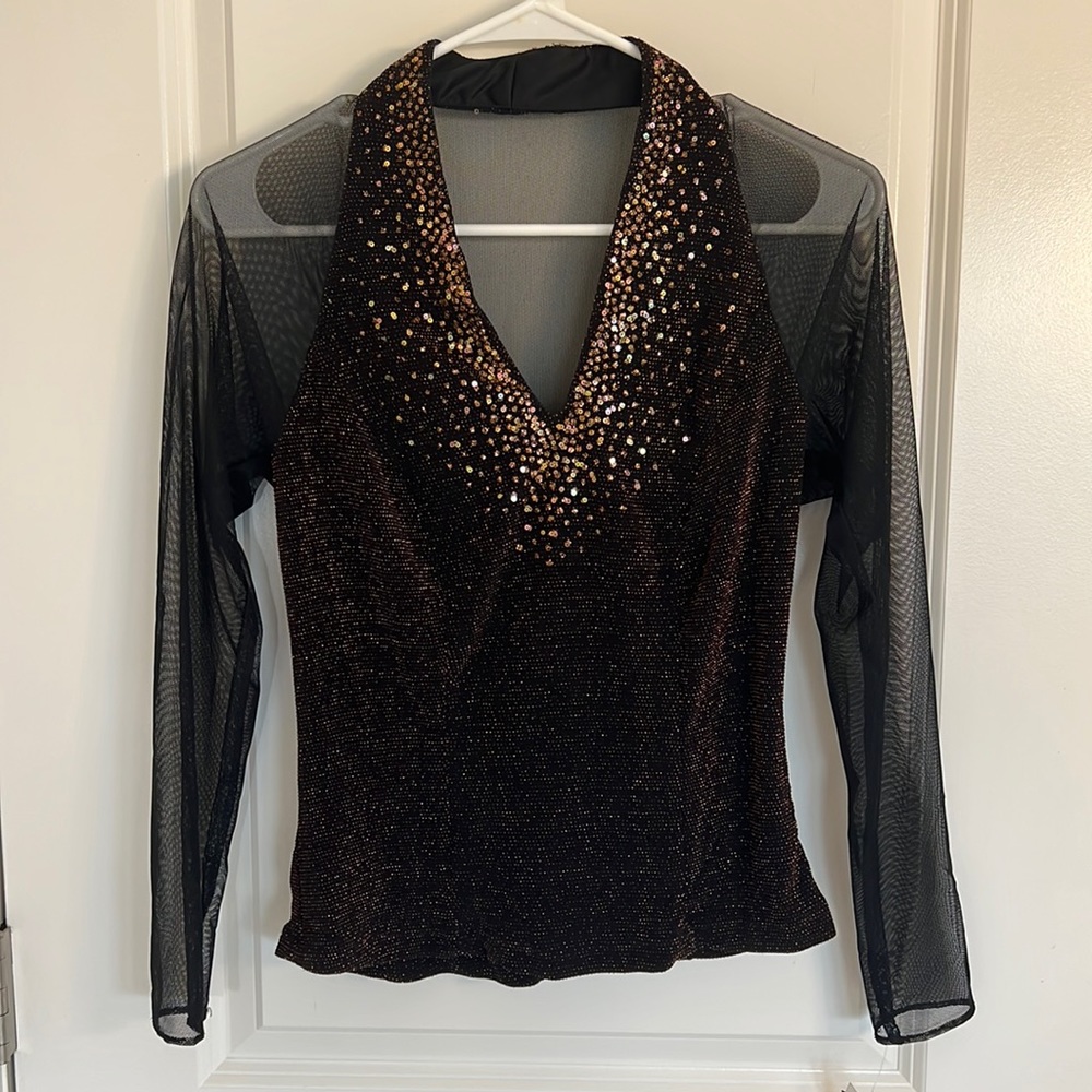 Sparkly mesh top